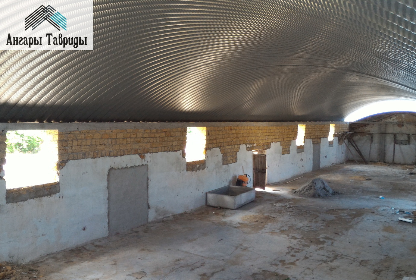 Строительство арочных бескаркасных ангаров, складов, зернохранилищ ангар, склад, бескаркасный, быстровозводимый, логистический, цех, навес, кровля, строительство, металлоконструкции, зернохранилище, зерносклад, овощехранилище, сто, арочный, зерноток, металлический, стальной